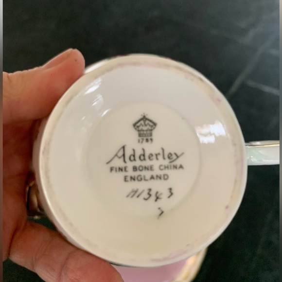 Vintage Adderly fine bone China Tea Cup and Saucer - Picture 6 of 7